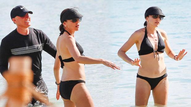 Heather Dubrow Shows Off Beach Body In Black Bikini Pics