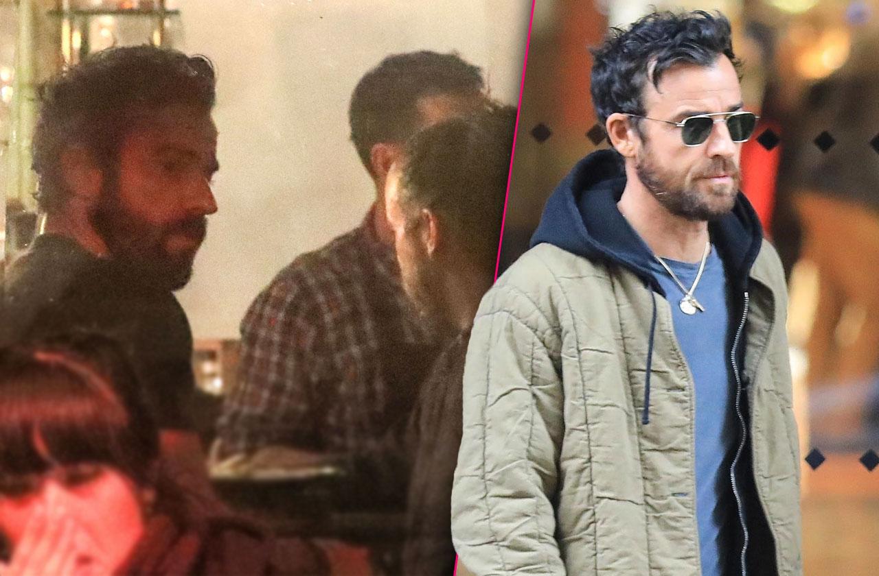 //Justin Theroux Paris Trip After Divorce pp