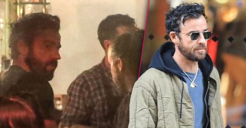 //Justin Theroux Paris Trip After Divorce pp