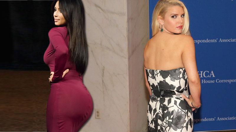 Jessica Simpson Wants A Plump Rump Like Kim Kardashian She S Looking Into Fillers Butt