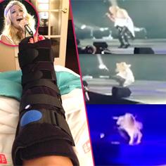 //carrie underwood falls on stage