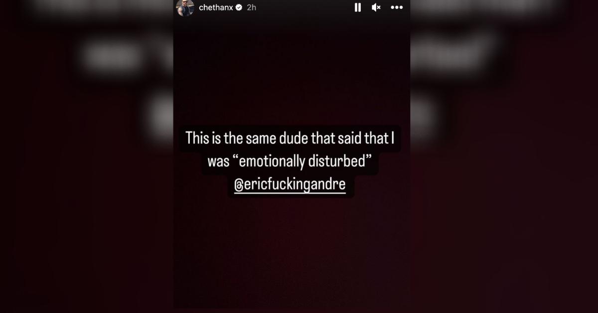 chet hanks fires back at eric andre claims on set pp