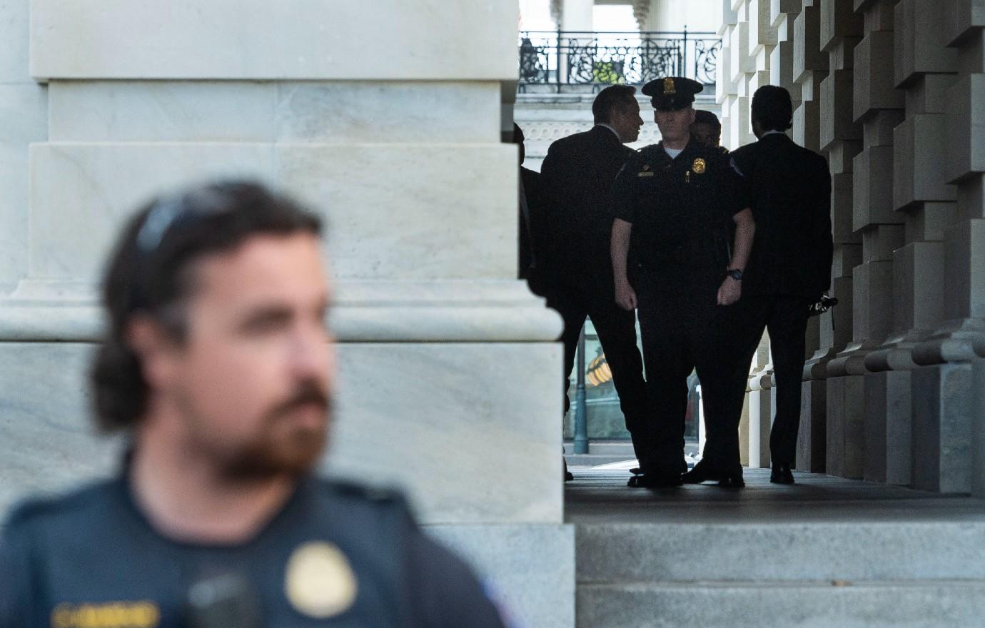 U.S. Capitol Police Lockdown Senate Buildings, Searching For Potential ...