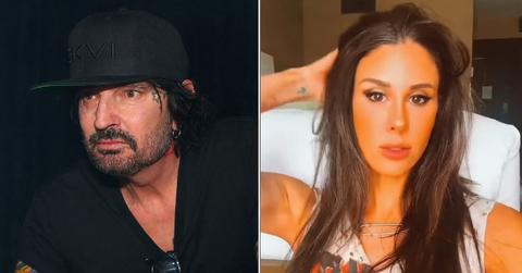 Composite photo of Tommy Lee and Brittany Furlan