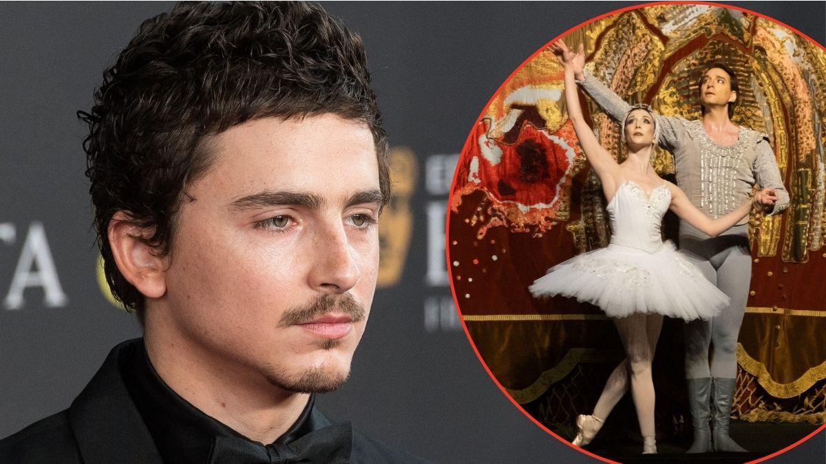 Photo of Timothée Chalamet and 2 ballerinas