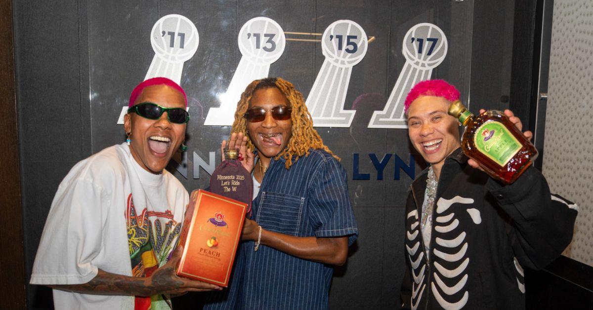 studbudz celebrate minnesota win with crown royal gifting custom bottles to teammates thursday night
