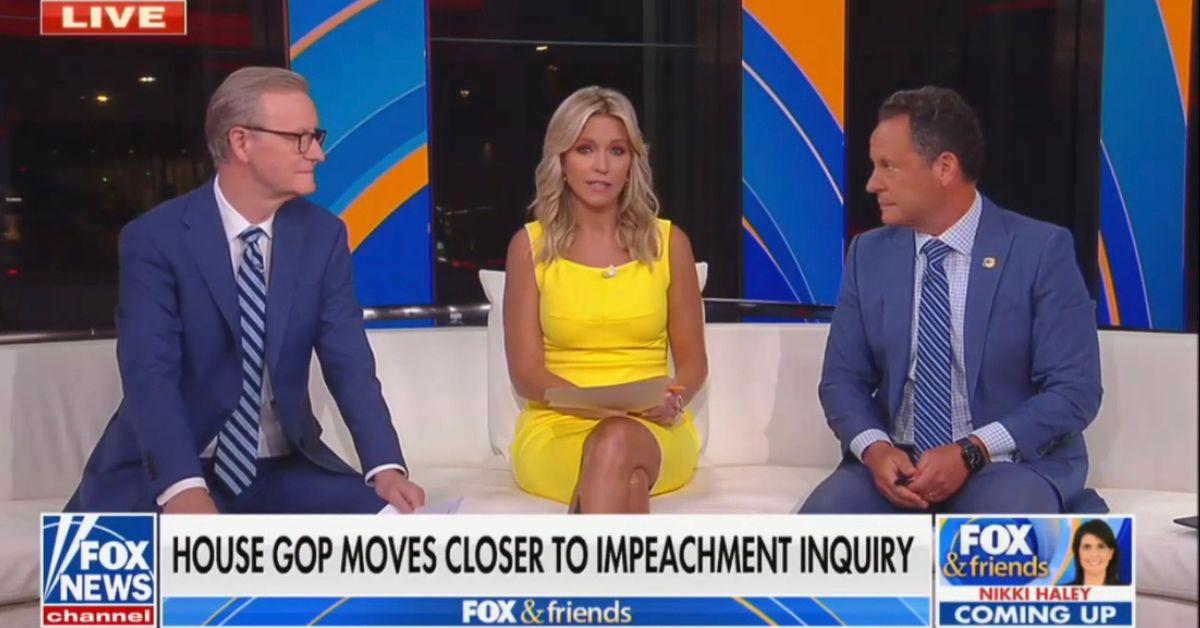 fox friends steve doocy brian kilmeade argue joe biden investigation