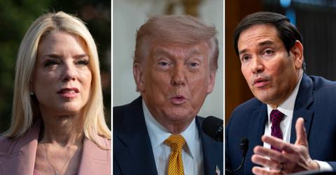 Photo of Pam Bondi, Donald Trump, Marco Rubio