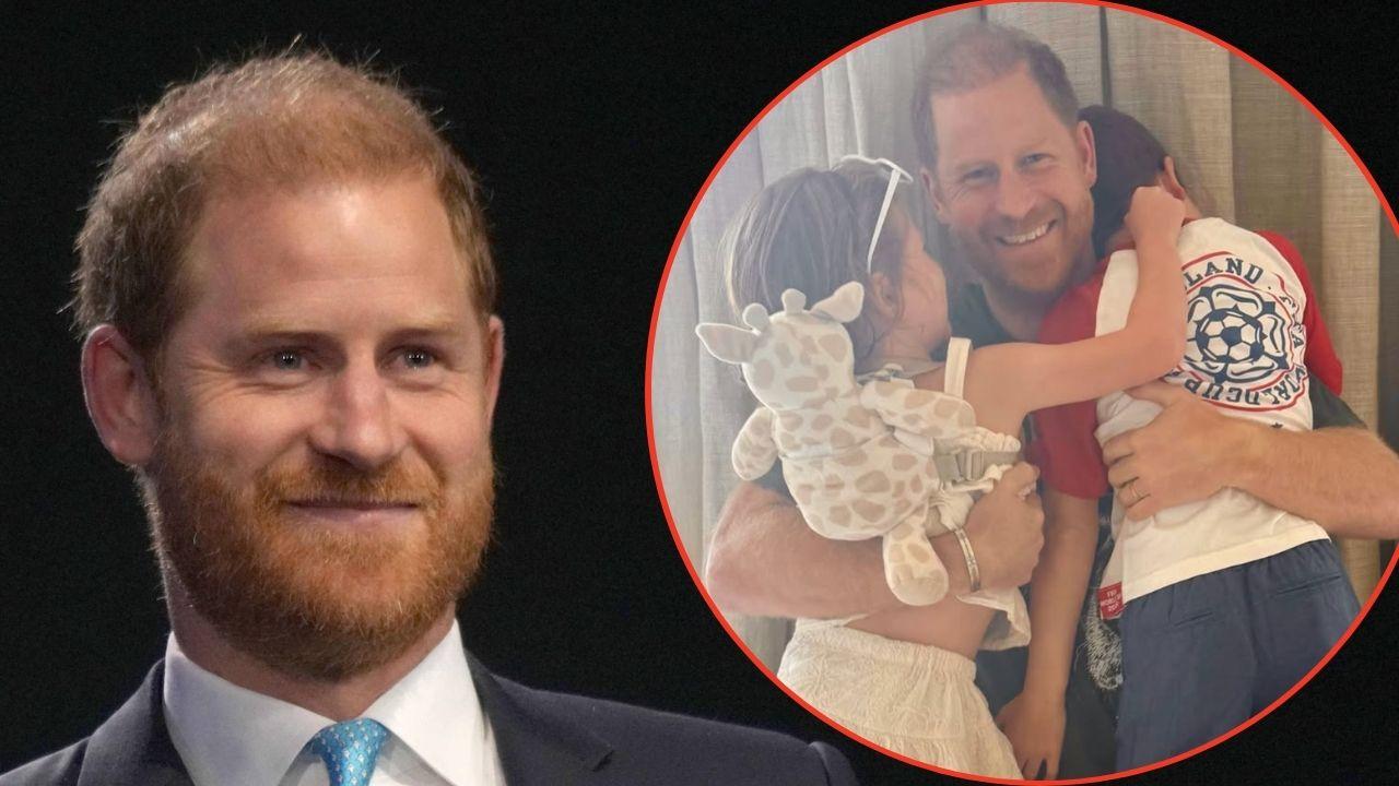 Photo of Prince Harry, Archie and Lilibet