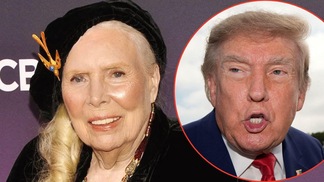 Photo of Joni Mitchell, Donald Trump
