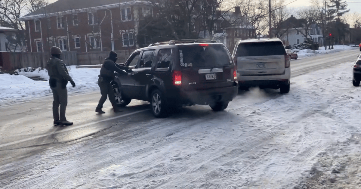Photo of ICE agents in Minneapolis shooting