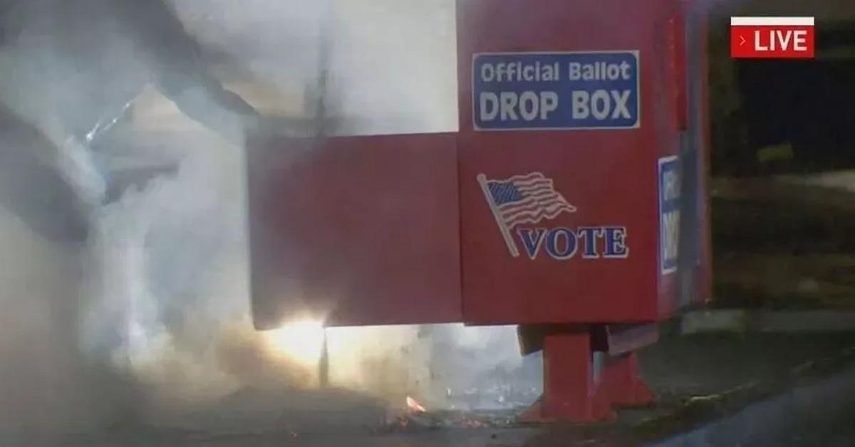 election arson attack fires ballot boxes oregon washington destroy votes katu