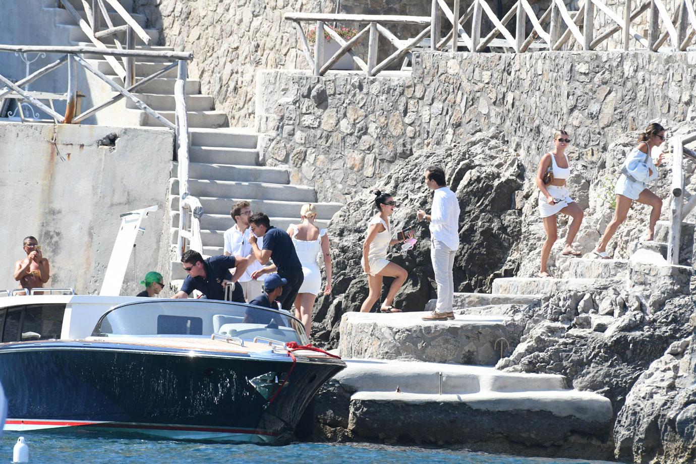 Kylie Shines In Revealing Bikini Top During Family Lunch In Italy