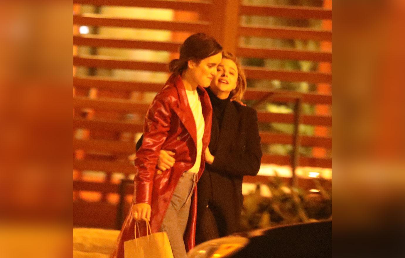 Chloe Grace Moretz Kissing Girlfriend Kate Harrison