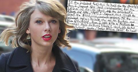 Taylor Swift Prisoner Lawsuit