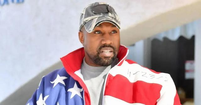 kanye west with flag jacket