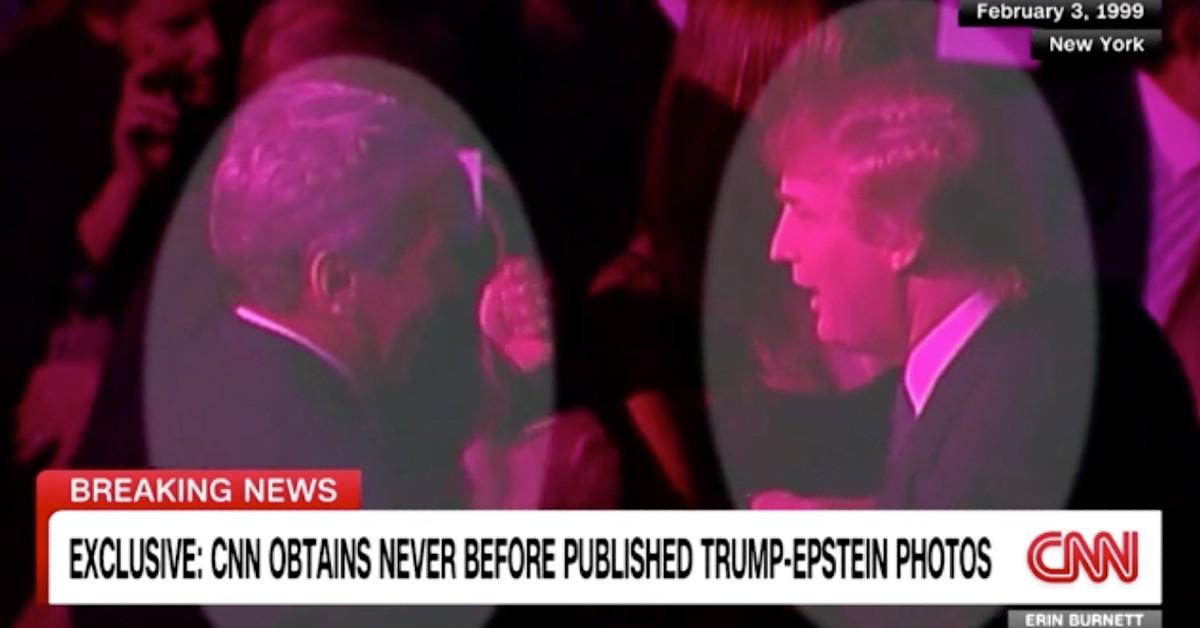 Photo of Jeffrey Epstein and Donald Trump at fashion event