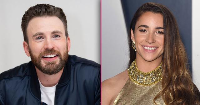 Chris Evans Gets Cozy With Olympian Aly Raisman’s Puppy