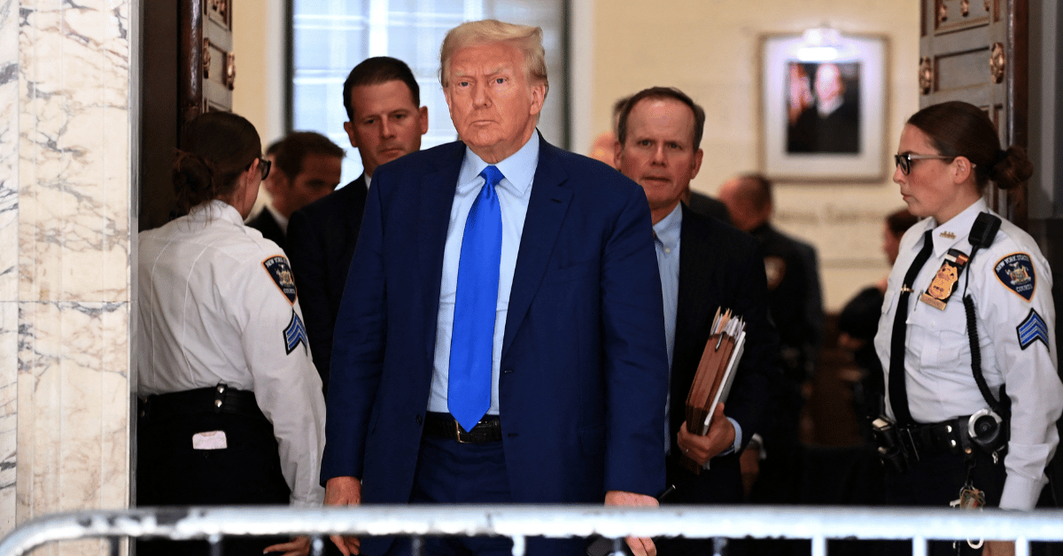 Donald Trump Storms Out of Court After Being Fined $10K for Gag Order ...