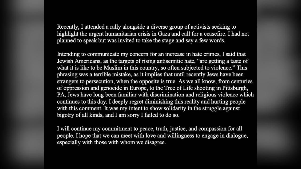 Photo of Susan Sarandon Apology