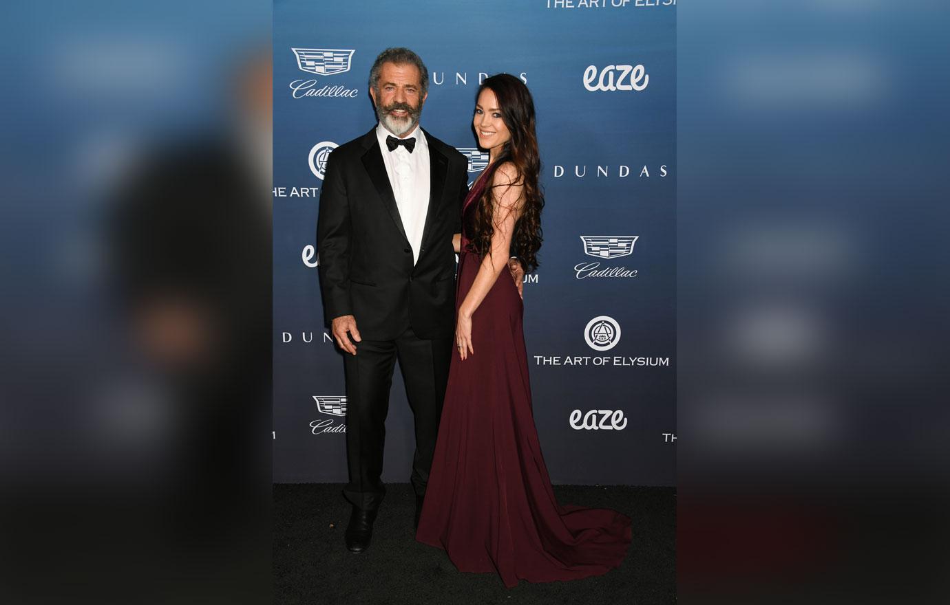 Mel Gibson And Young Baby Mama Rosalind Ross Attend Charity Gala