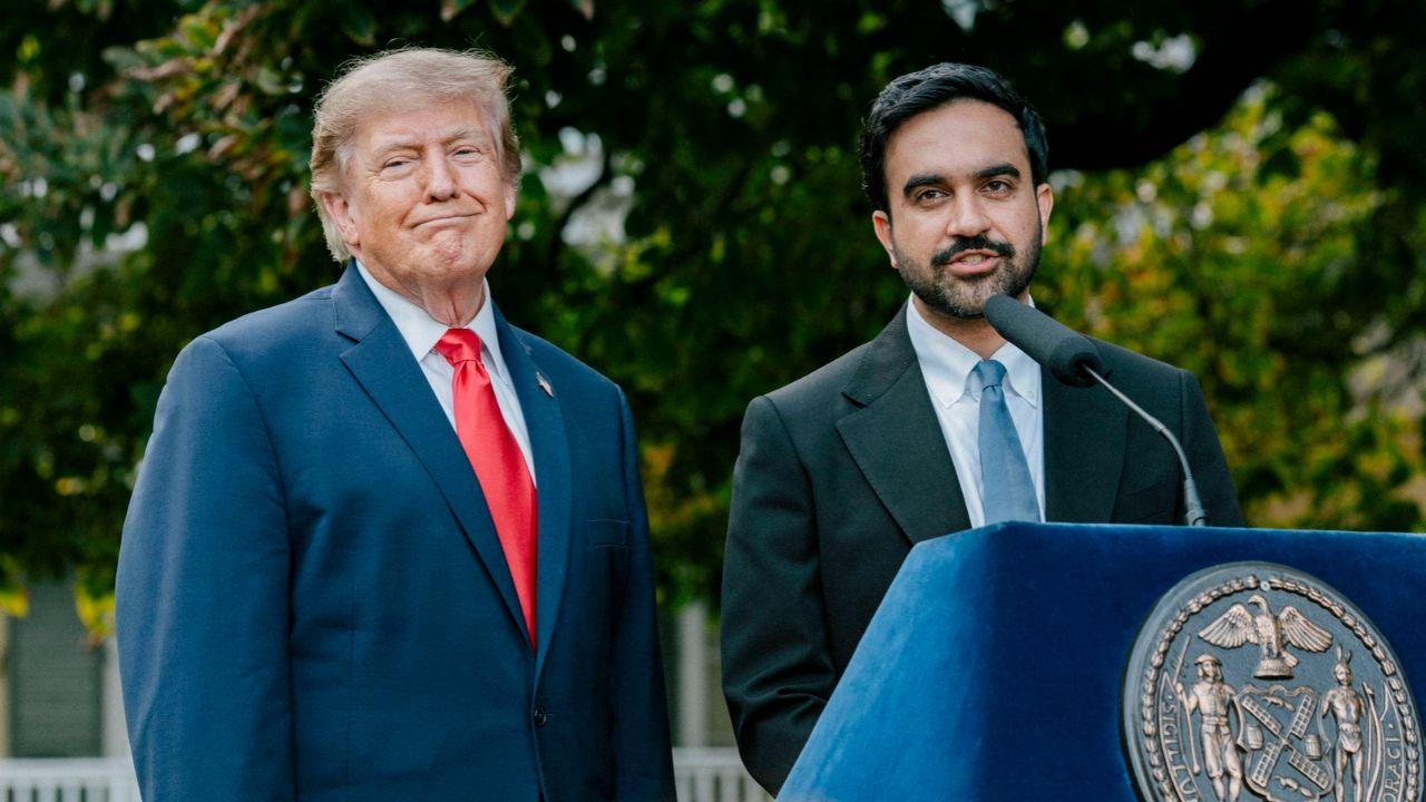 Photo of Zohran Mamdani, Donald Trump