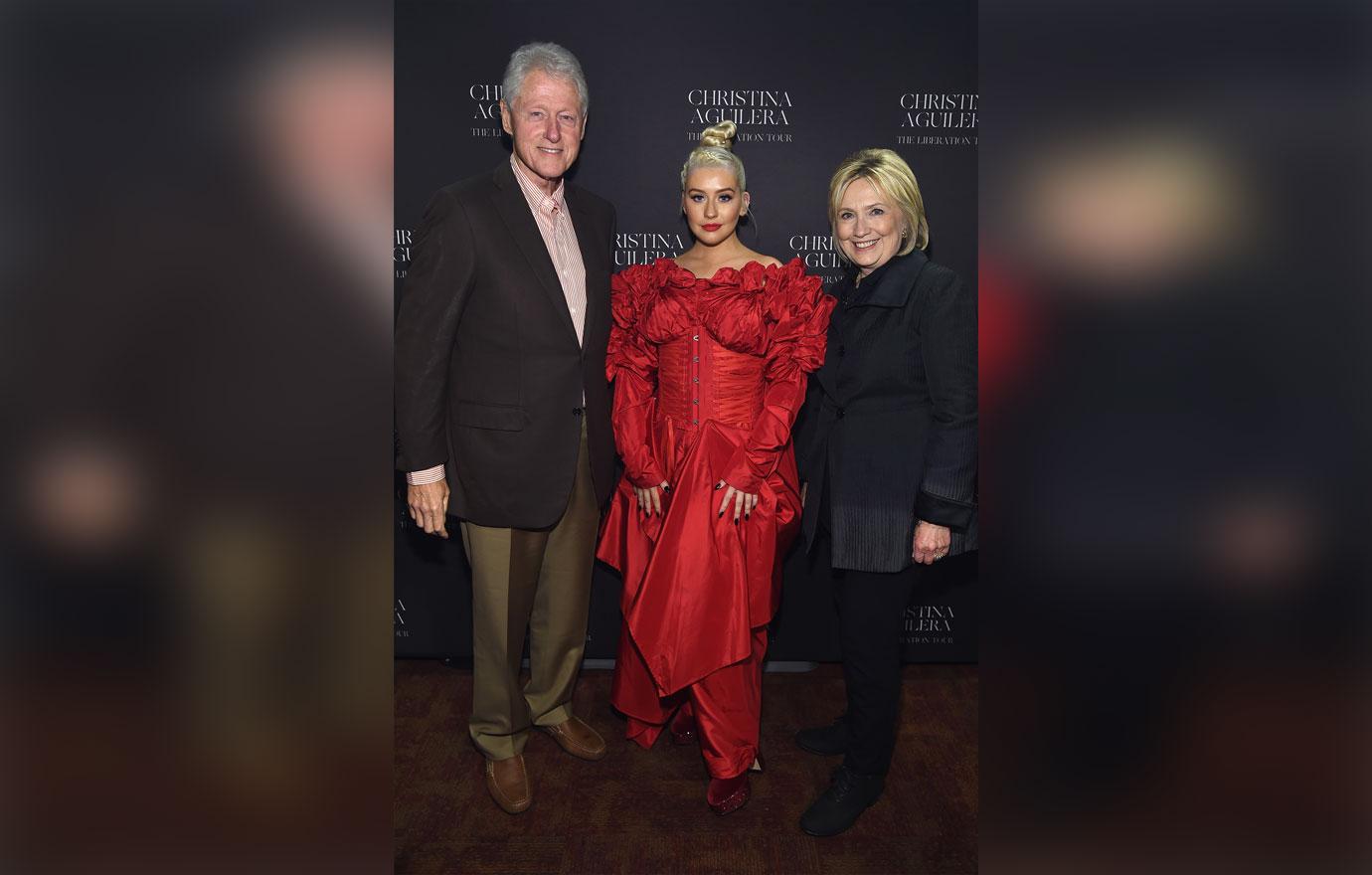 Christina Aguilera Tour Bill Hillary Clinton