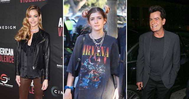 denise richards speaks for first time daughter sami charlie sheen abusive household pp