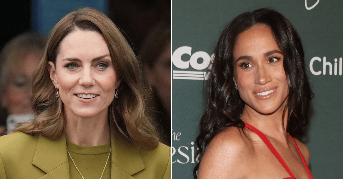 Split photo of Kate Middleton, Meghan Markle