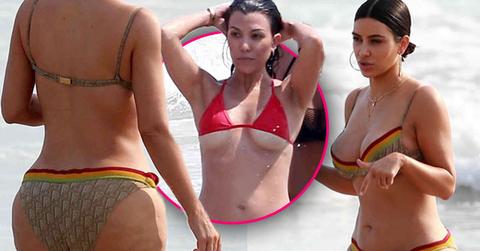 //kim kardashian kourtney kardashian nude bikini cellulite pp