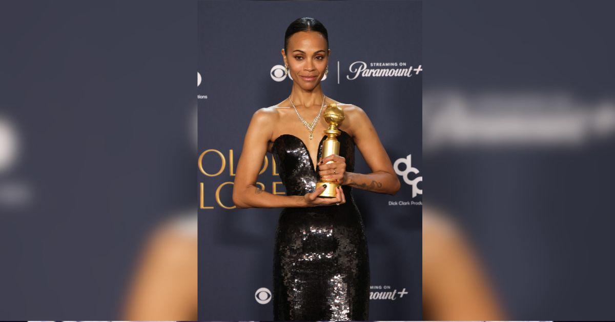 zoe saldana golden globe