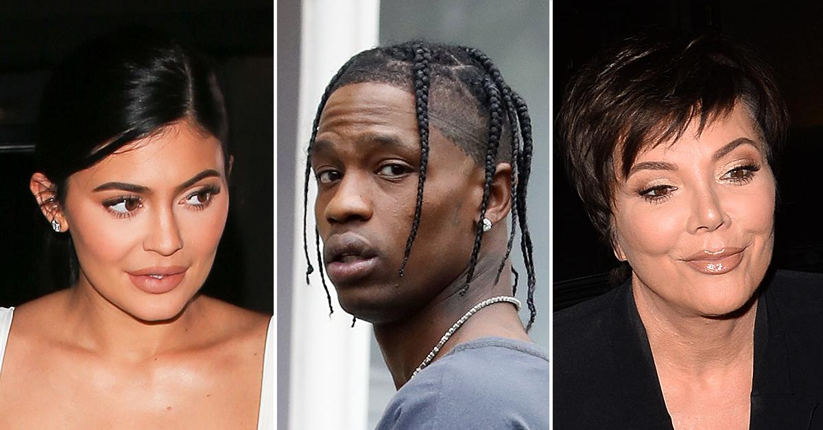 kylie jenner leaves travis scott houston la photos kris crisis mode