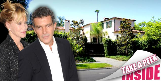 //melanie griffith antonio banderas los angeles home wide