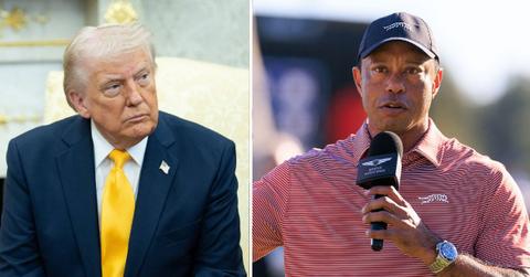 Photo of Donald Trump and Tiger Woods