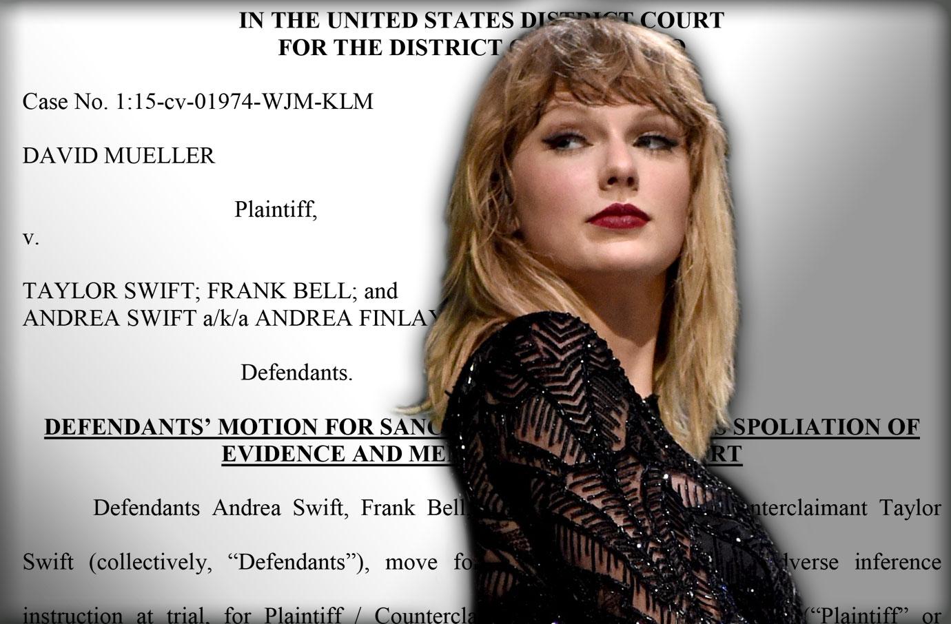 Taylor Swift Groping Case Singer Accuses Dj Of Destroying Key Evidence