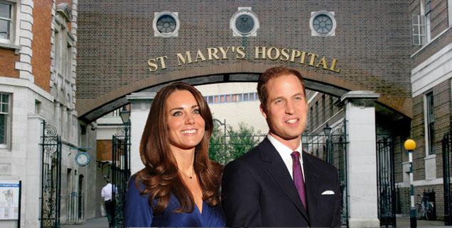 //photos of kate middletons hospital pregnancy st marys