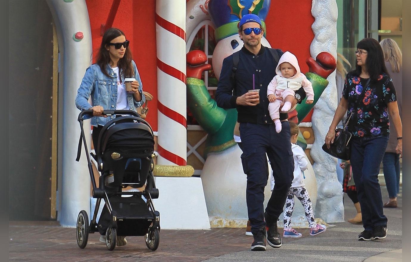 Bradley Cooper And Irina Shayk Take Daughter To Santa