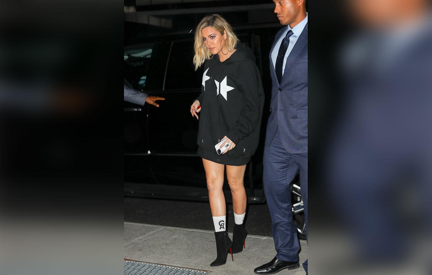 Khloe Kardashian Hides Baby Bump Boy