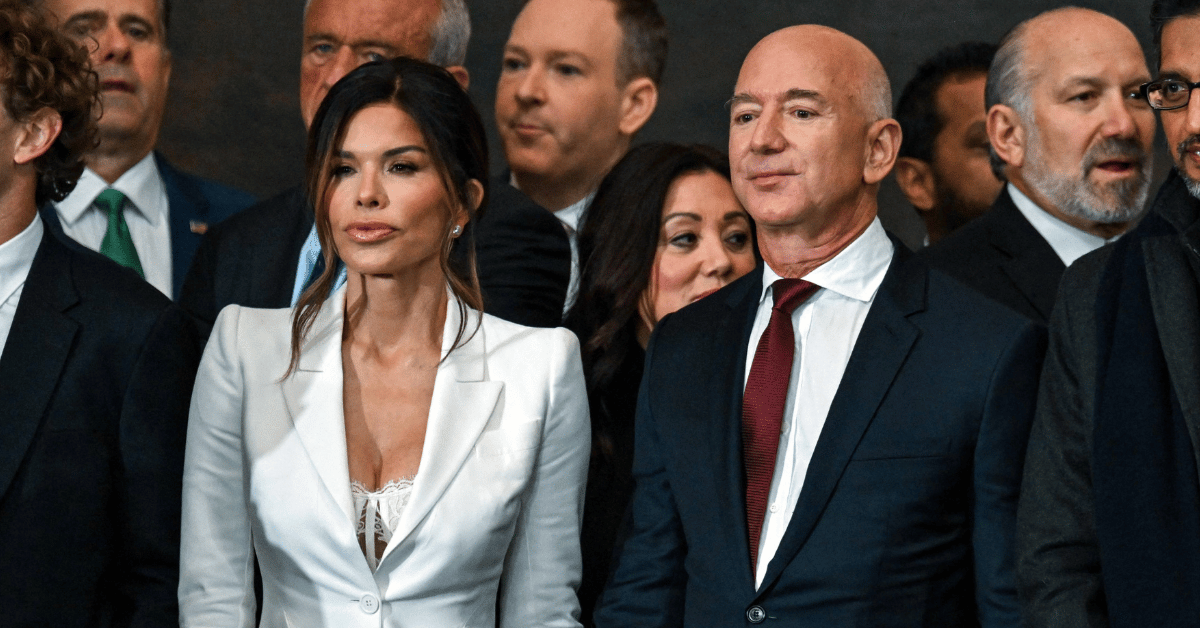 jeff bezos fiancee lauren sanchez slammed for inauguration outfit