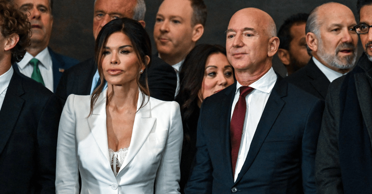 Jeff Bezos’ Fiancée Slammed As &lsquo;Trashy&rsquo; For Inauguration Attire