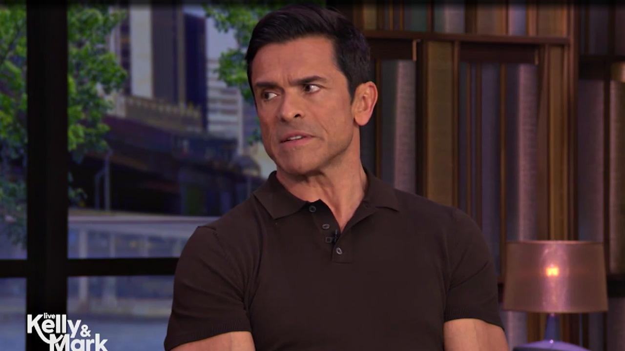 Mark Consuelos appeared offended when Kelly Ripa suggested he was irritable at airports.
