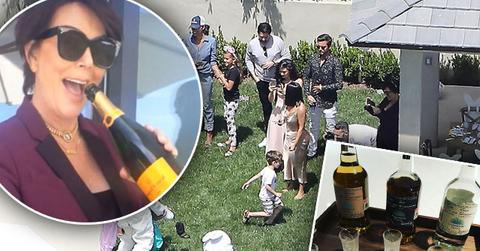 //Kris Jenner Corey Gamble Split Easter pp