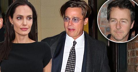 Angelina Jolie & Brad Pitt Fight Friend Ed Norton