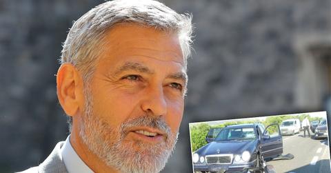 George Clooney Car Accident Photos