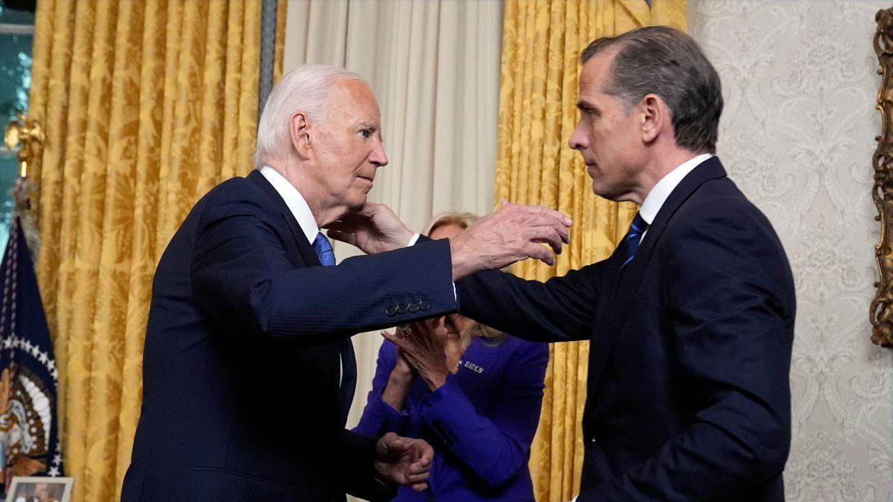 A photo of Joe Biden and Hunter Biden