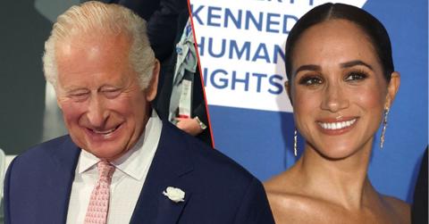 Split photos of King Charles and Meghan Markle