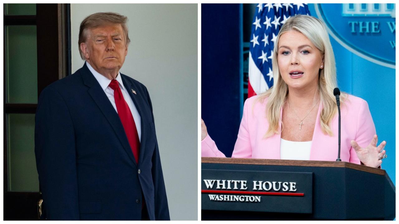 Donald Trump and Karoline Leavitt