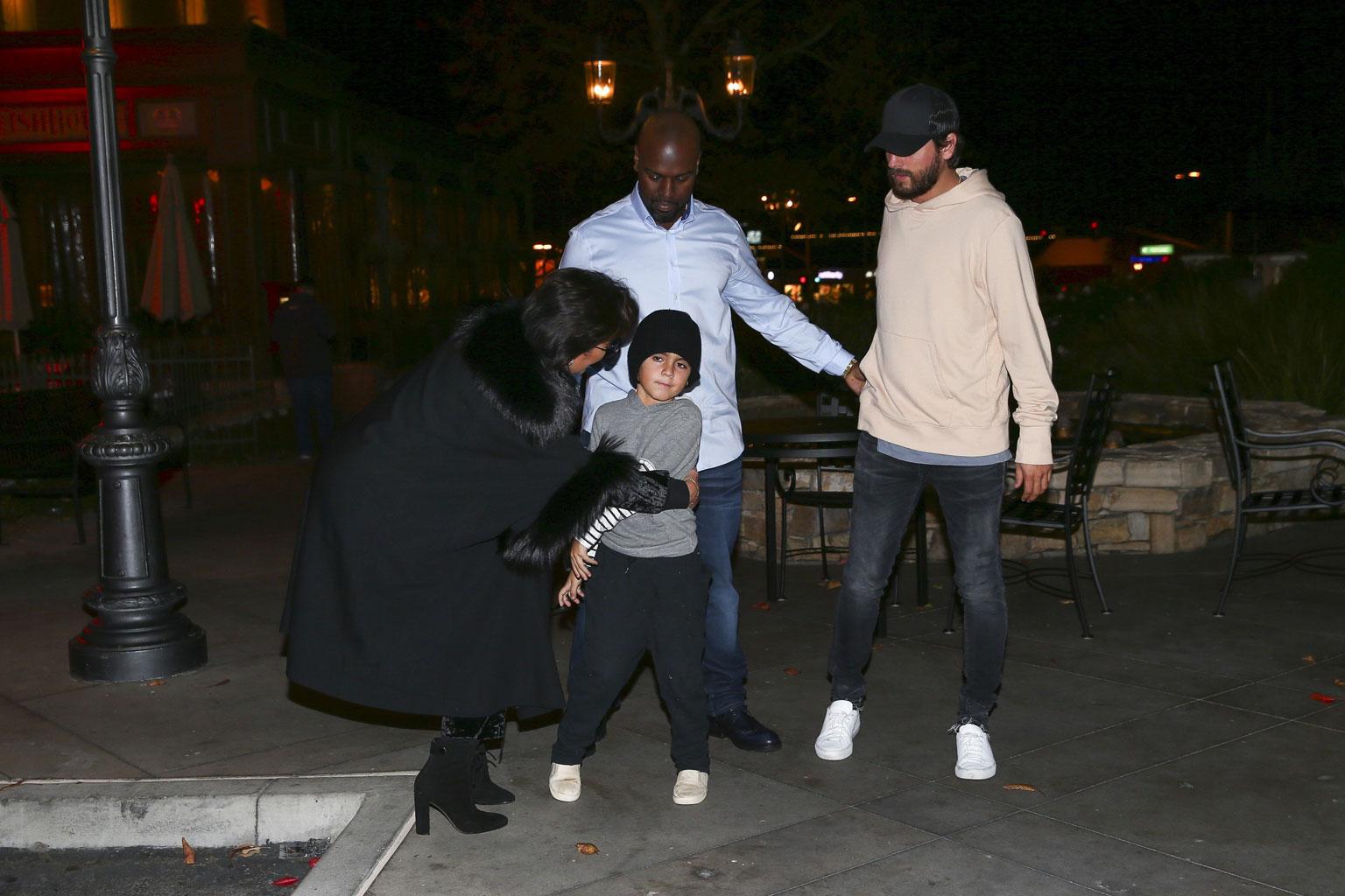 Mason Disick Kris Jenner Hug Snub