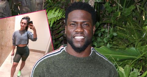 Main, Kevin Hart attends the premiere of 'The Upside'. Inset, Rebecca Broxterman.