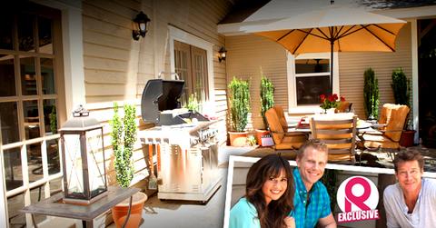 //sean lowe and catherine giudicis newly designed backyard by ty pennington wide